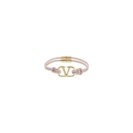 Leather Vlogo Signature Bracelet.