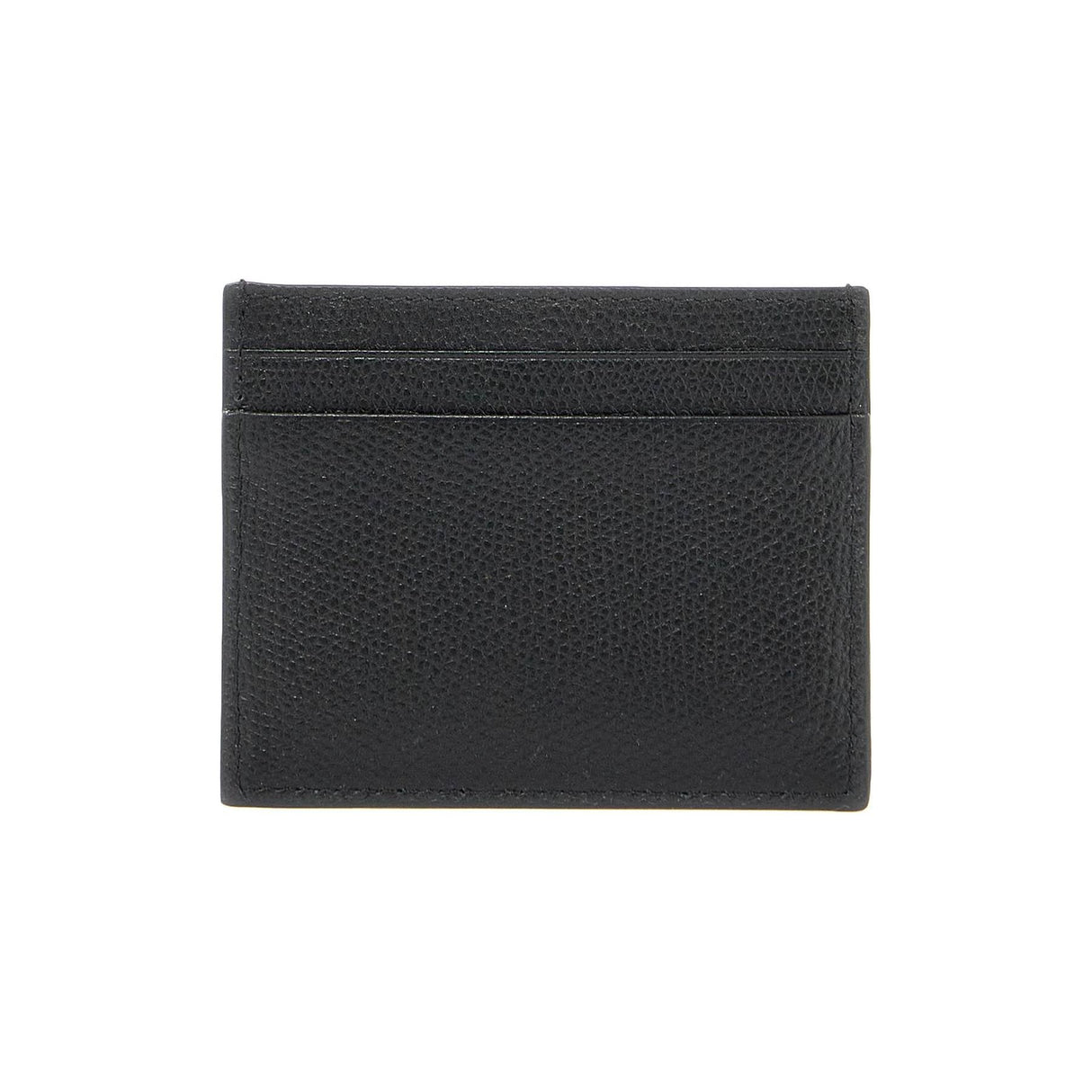 VLogo Signature Hammered Leather Card Holder