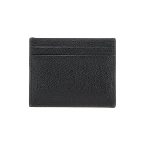 VLogo Signature Hammered Leather Card Holder