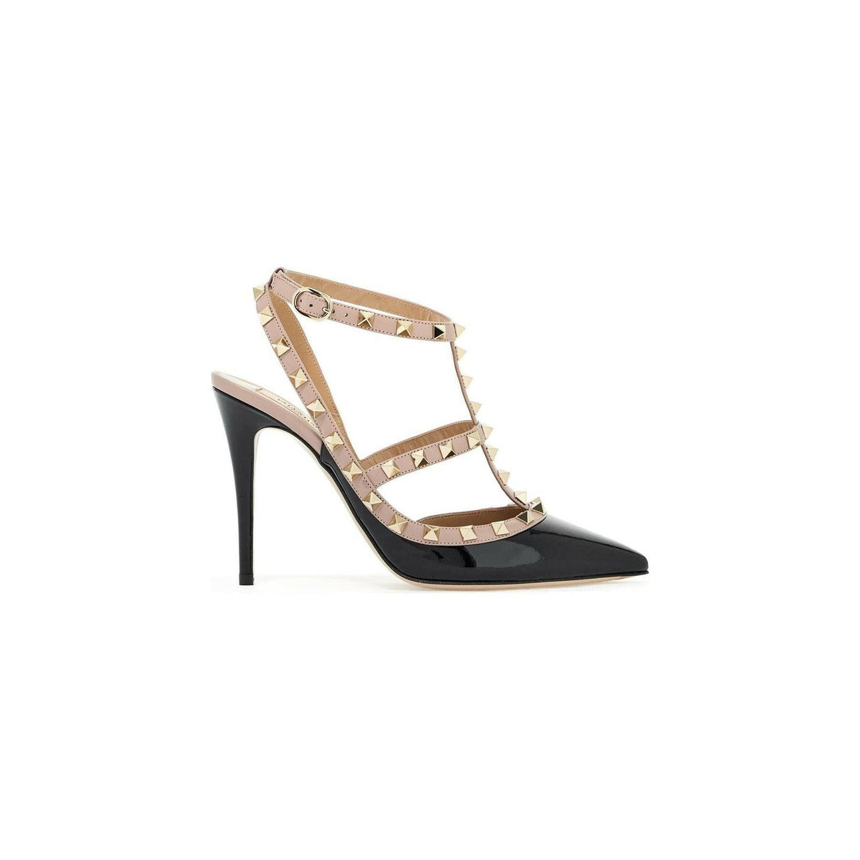 Patent Rockstud Ankle Strap 100mm Pumps.