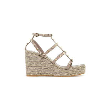 Rockstud Cage Wedge Espadrilles.