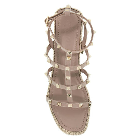 Rockstud Cage Wedge Espadrilles.