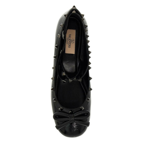 Patent Rockstud Ballet Flats.