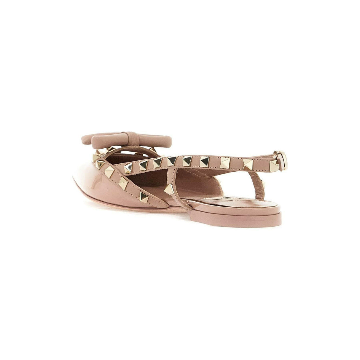 Rockstud Bow Slingback Ballerinas.