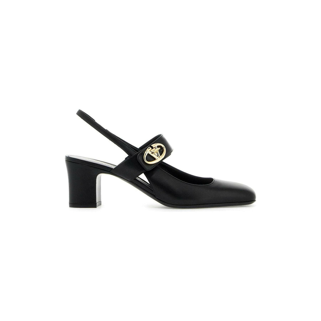 VLogo Locker Mary-Jane Leather Pumps.