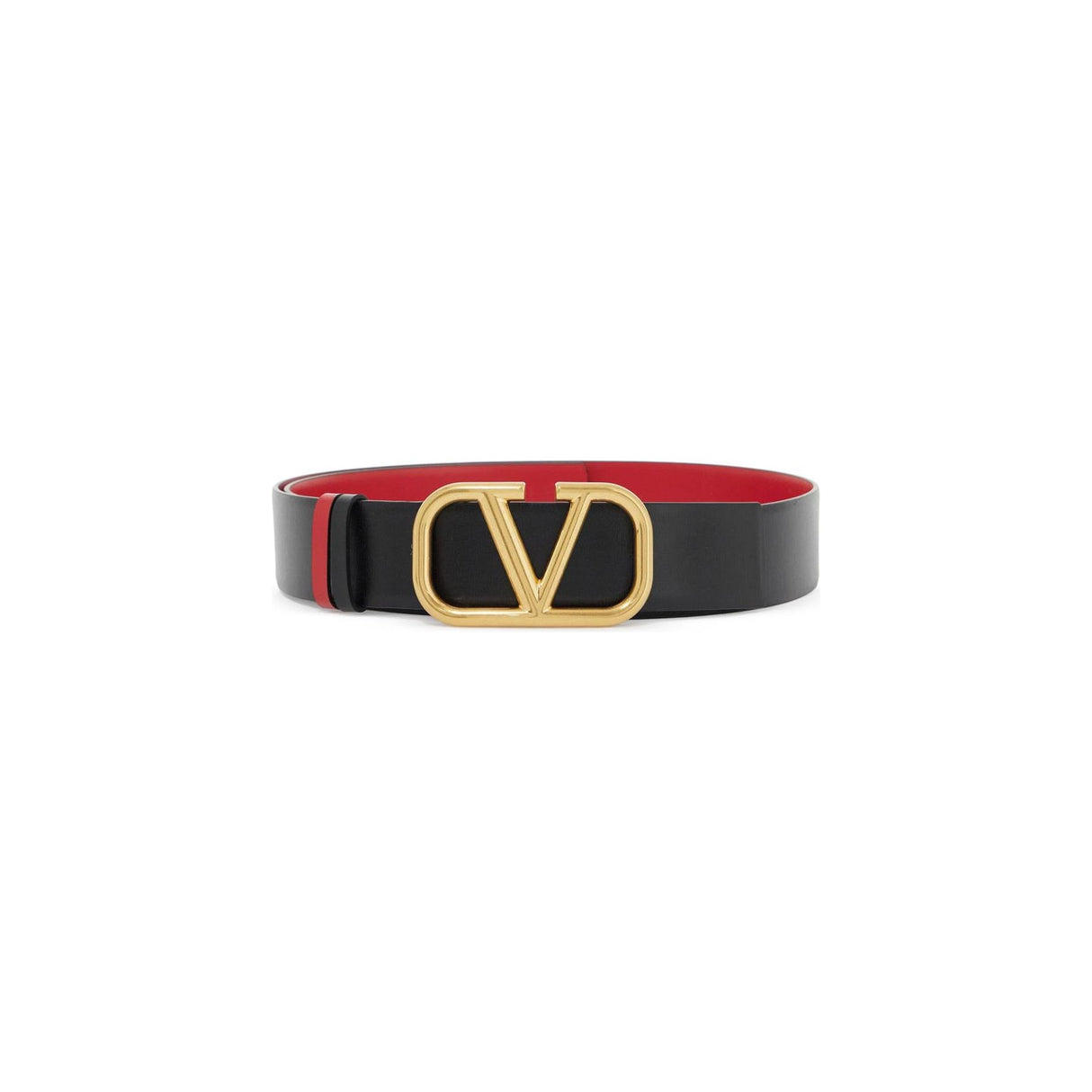 VALENTINO GARAVANI-Leather Vlogo Signature Reversible Belt -JOHN JULIA.