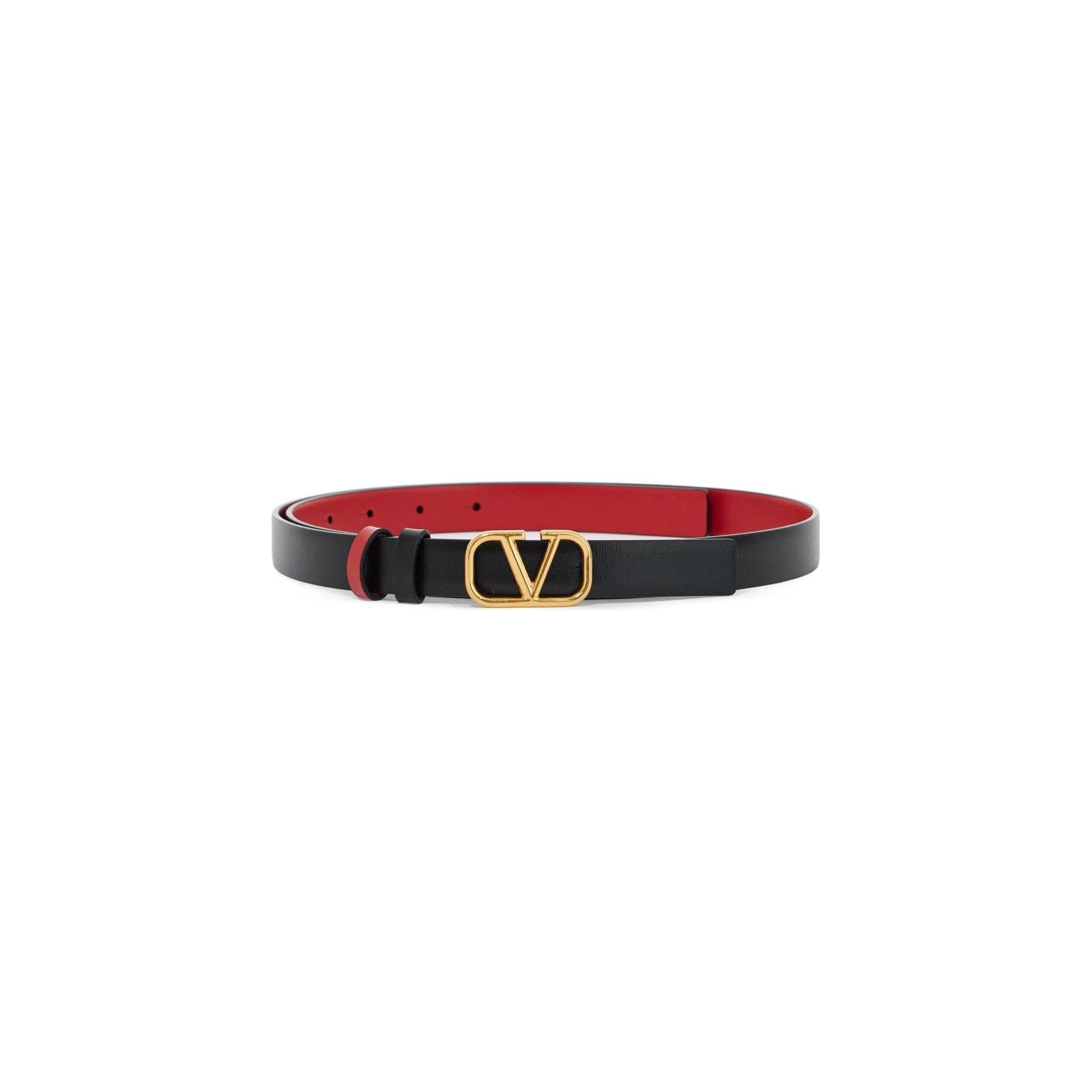 VALENTINO GARAVANI-Reversible Vlogo Signature Leather Belt -JOHN JULIA.