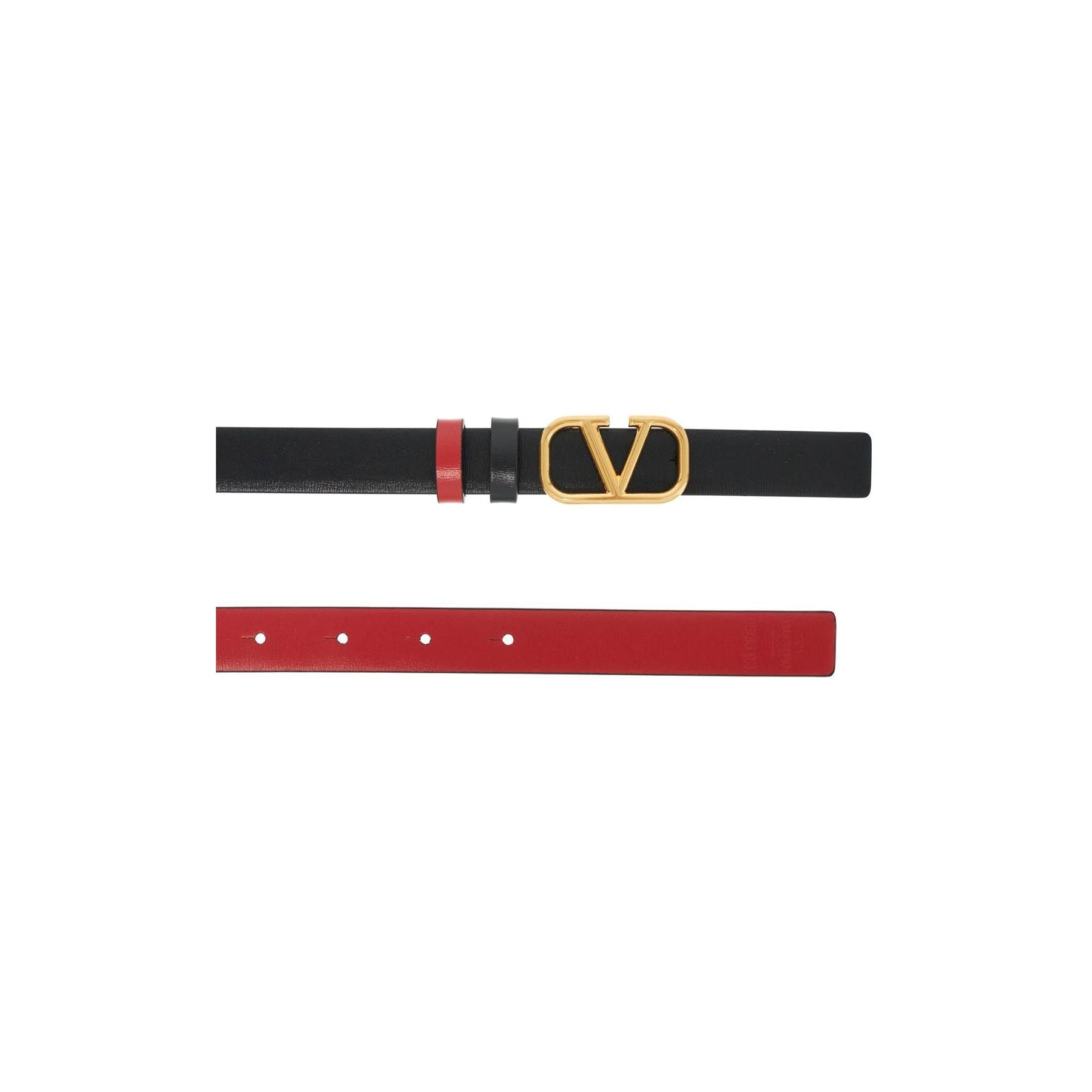 VALENTINO GARAVANI-Reversible Vlogo Signature Leather Belt -JOHN JULIA.