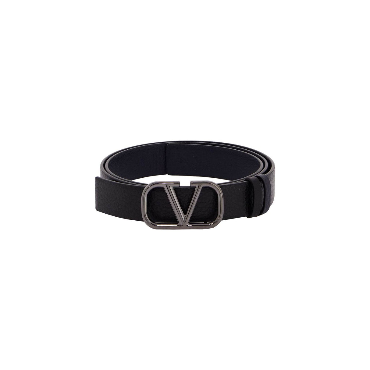 VALENTINO GARAVANI-VLogo Signature Reversible Leather Belt -JOHN JULIA.