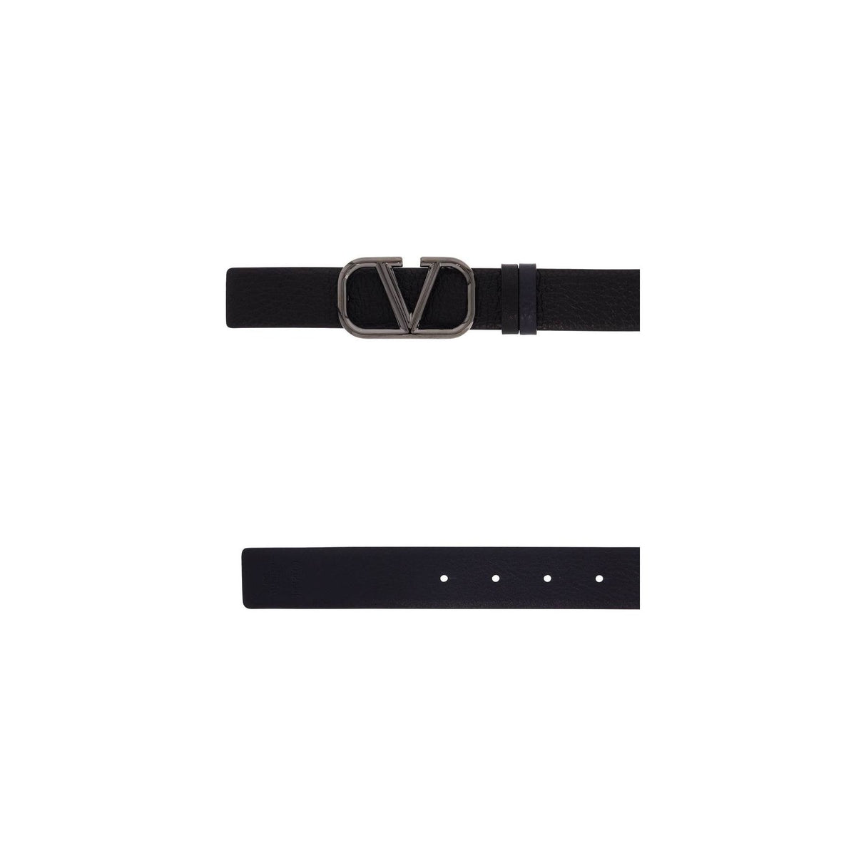 VALENTINO GARAVANI-VLogo Signature Reversible Leather Belt -JOHN JULIA.