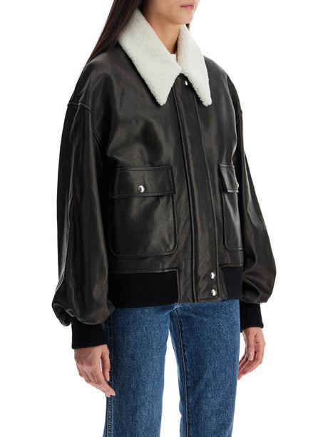 Leather Shellar Jacket-KHAITE-JOHN JULIA