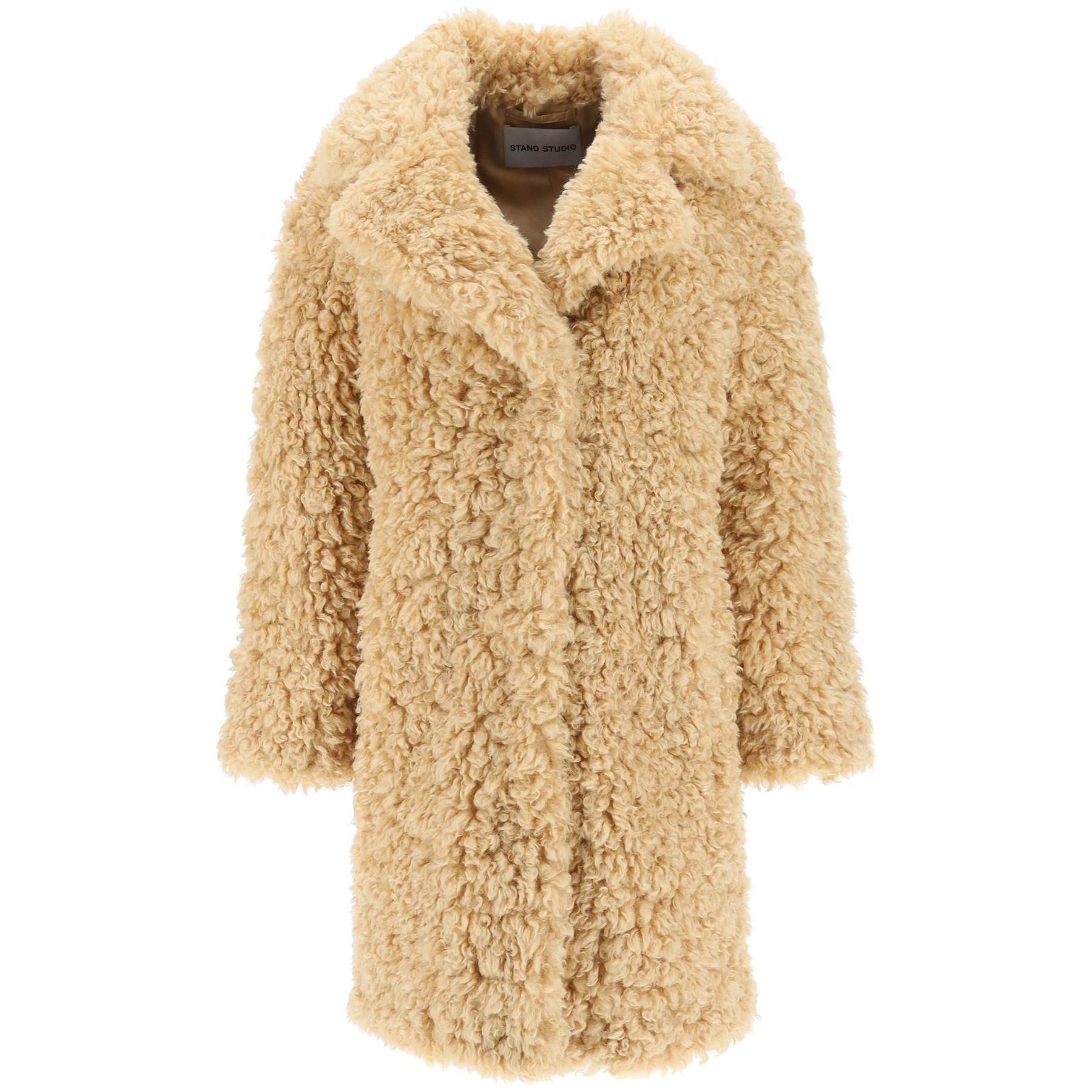 'Camille' Faux Fur Cocoon Coat