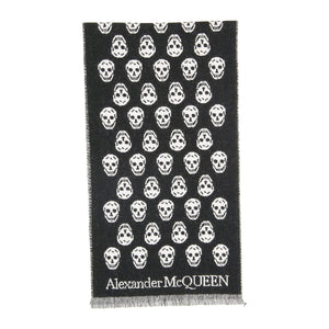 Skull Reversible Wool Scarf