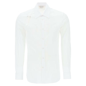 Stretch Cotton Harness Button-Up Shirt.