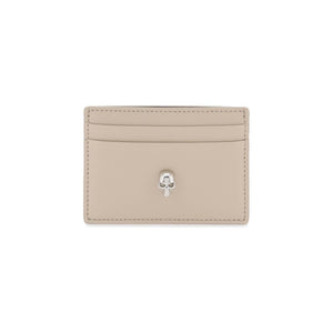 Saffiano Leather Skull Card Holder