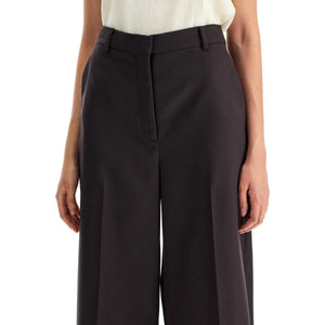 High-Waisted Wool Flared Trousers.