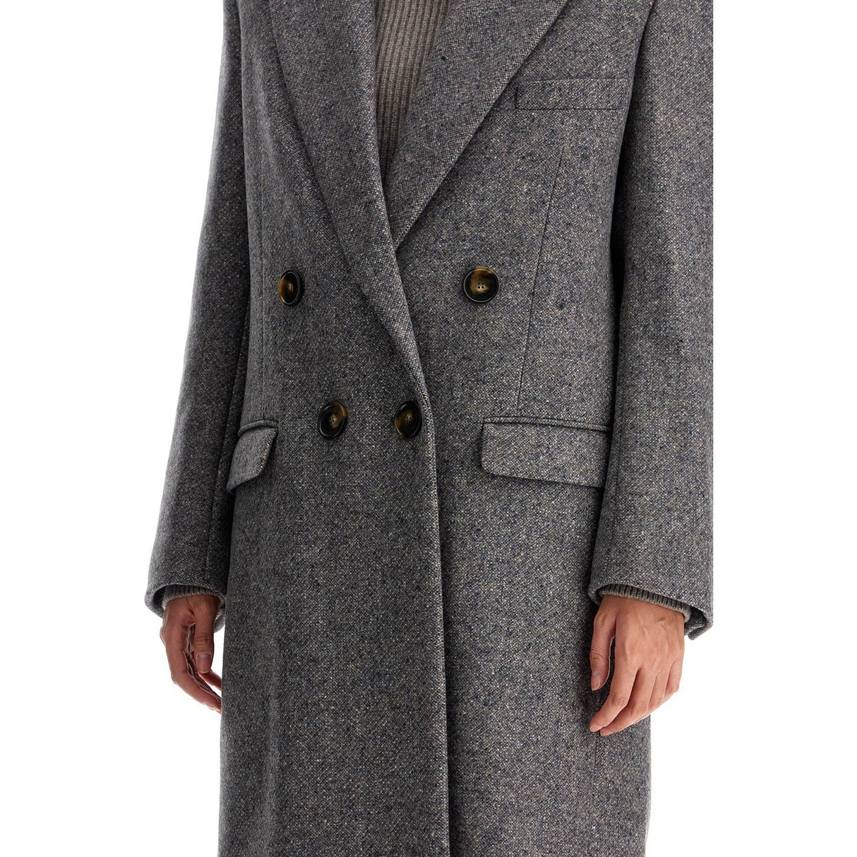 Maxi Tweed Coat In