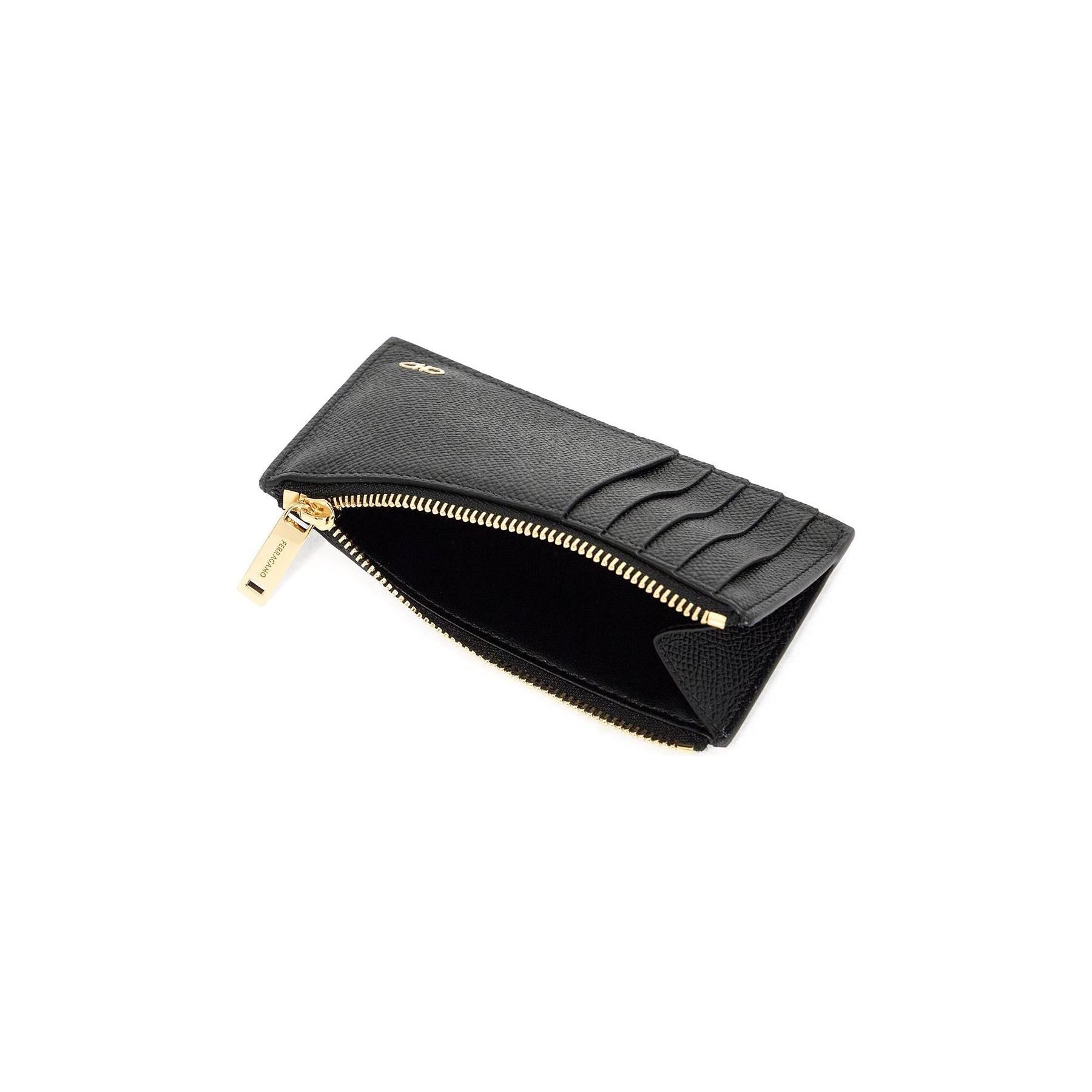Calf Leather Zippered Card Case