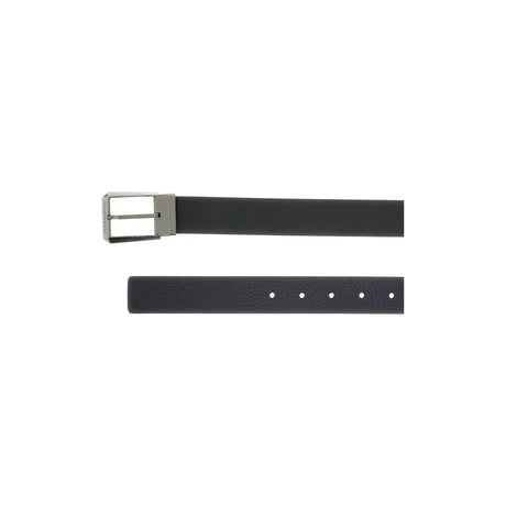 Square Buckle Reversible Leather Belt.