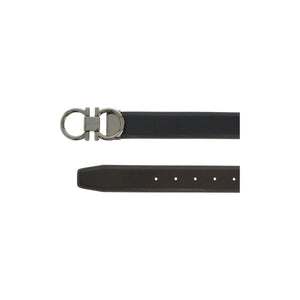 Gancini Reversible Leather Belt.