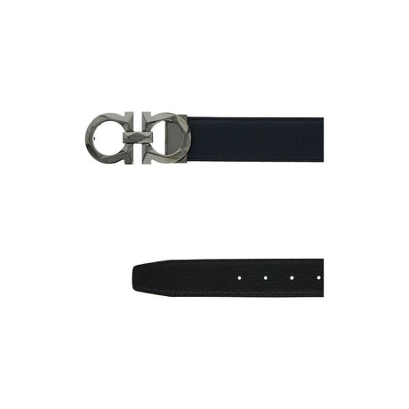 Reversible Leather Gancini Belt.