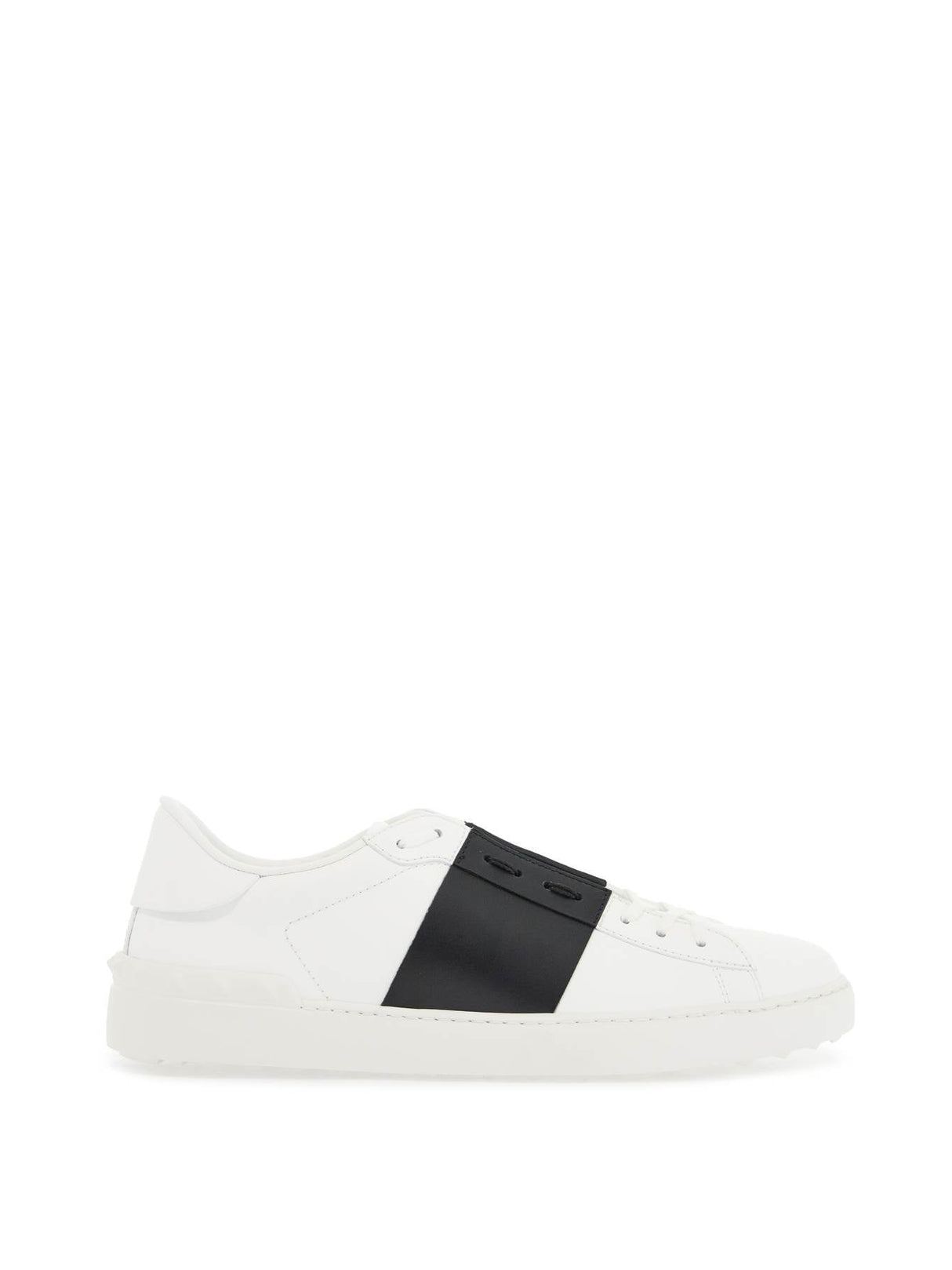 Open Perforated Leather Sneakers-VALENTINO GARAVANI-JOHN JULIA