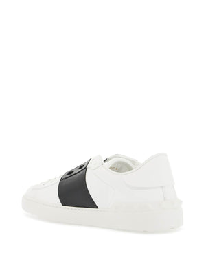 Open Perforated Leather Sneakers-VALENTINO GARAVANI-JOHN JULIA