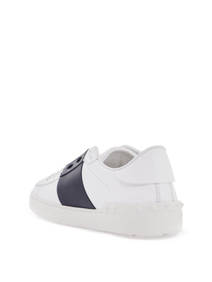 Open Perforated Leather Sneakers-VALENTINO GARAVANI-JOHN JULIA