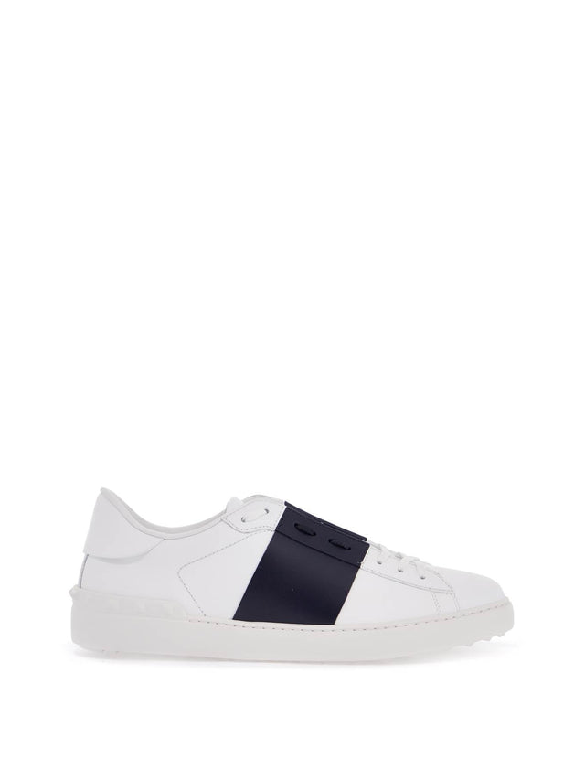 Open Perforated Leather Sneakers-VALENTINO GARAVANI-JOHN JULIA