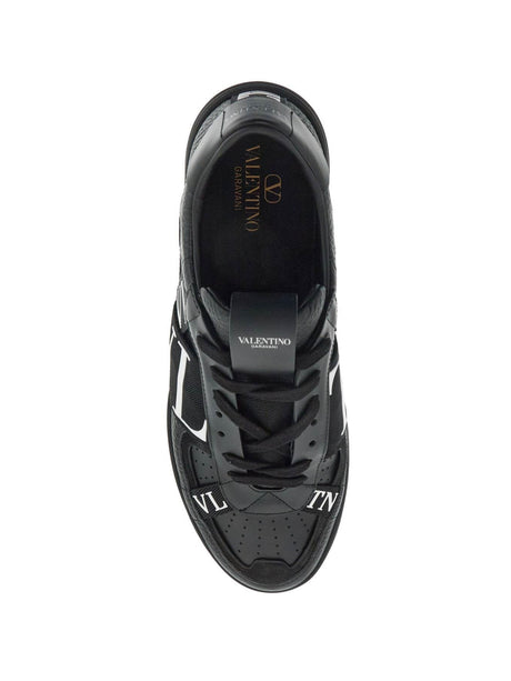 Vltn Logo Leather Sneakers-VALENTINO GARAVANI-JOHN JULIA