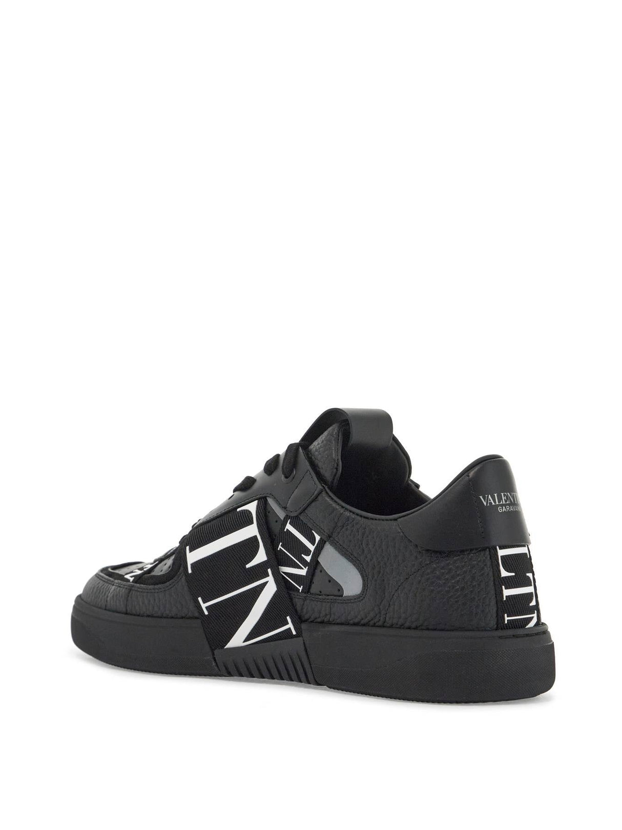 Vltn Logo Leather Sneakers-VALENTINO GARAVANI-JOHN JULIA