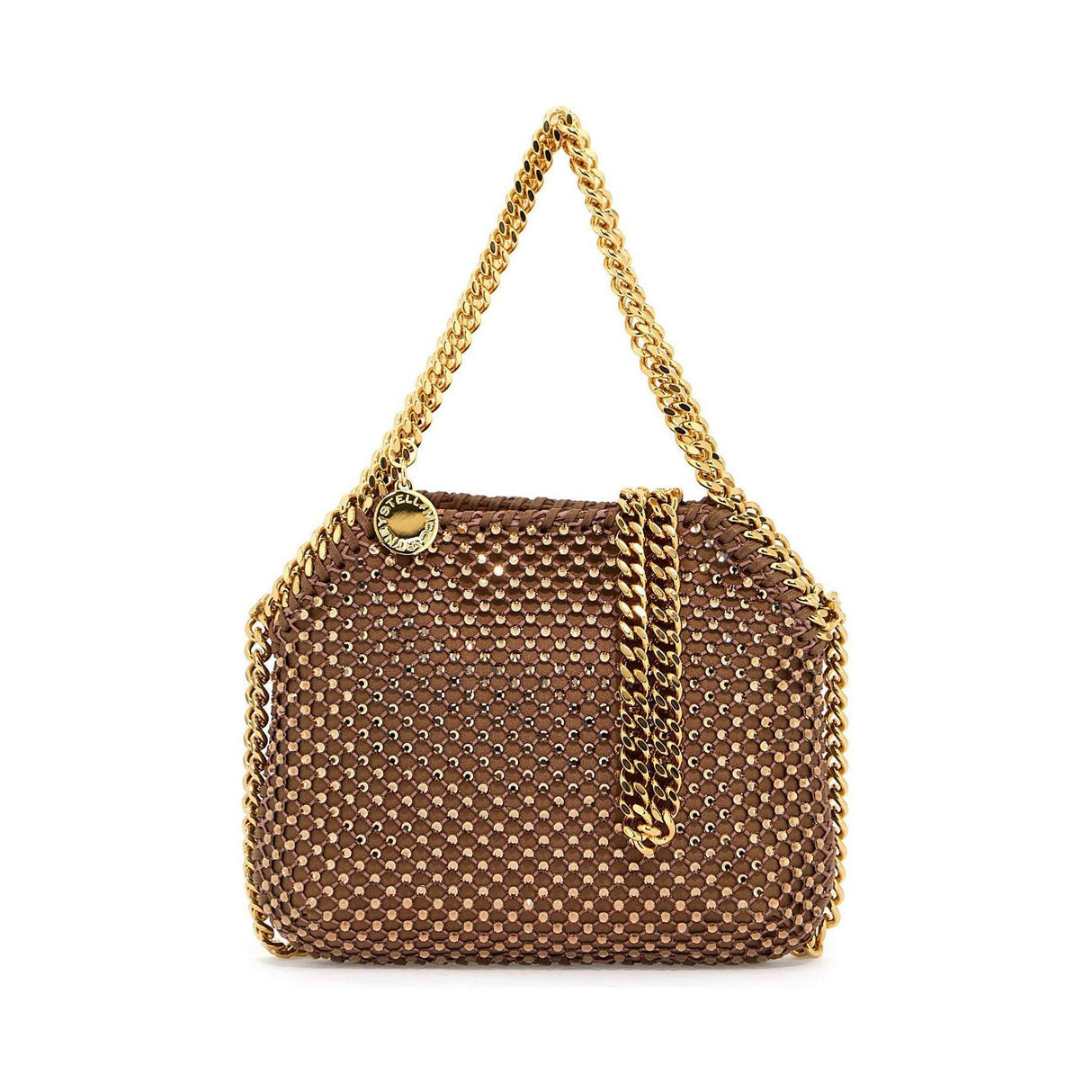 Falabella Mini Bag With Mesh And Crystals.