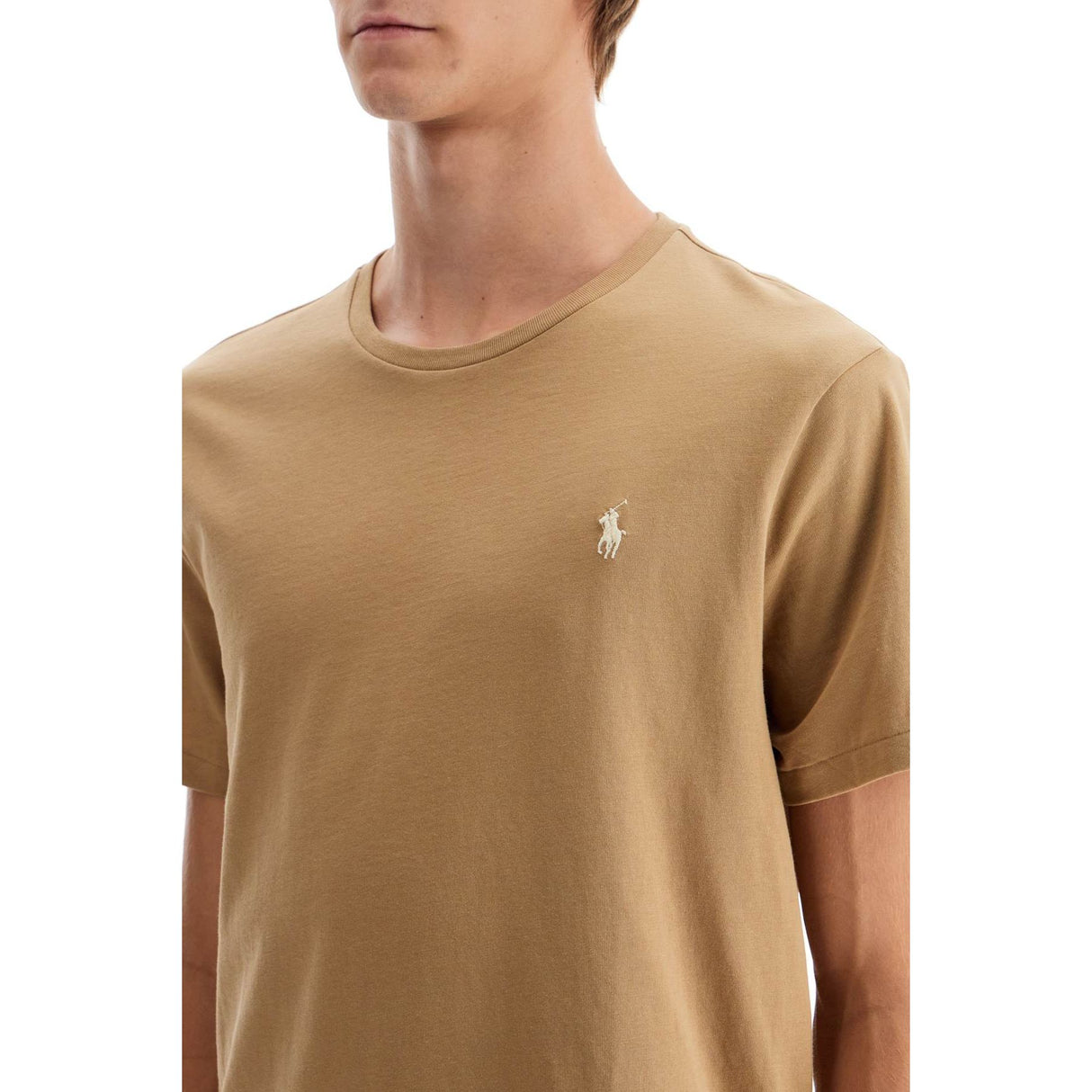 POLO RALPH LAUREN-Custom Slim Fit Crewneck T Shirt -JOHN JULIA.