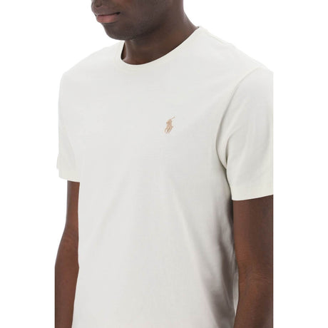 POLO RALPH LAUREN-Custom Slim Fit Jersey T Shirt -JOHN JULIA.