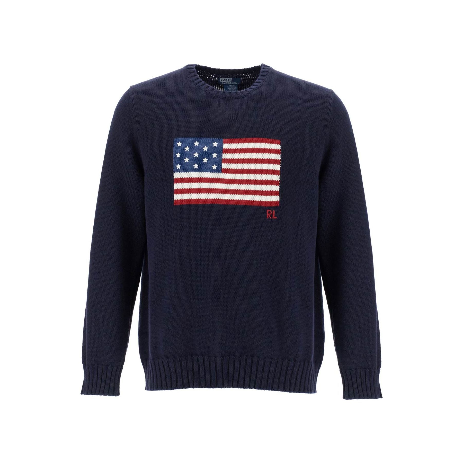 POLO RALPH LAUREN-Sweater With American Flag -JOHN JULIA.