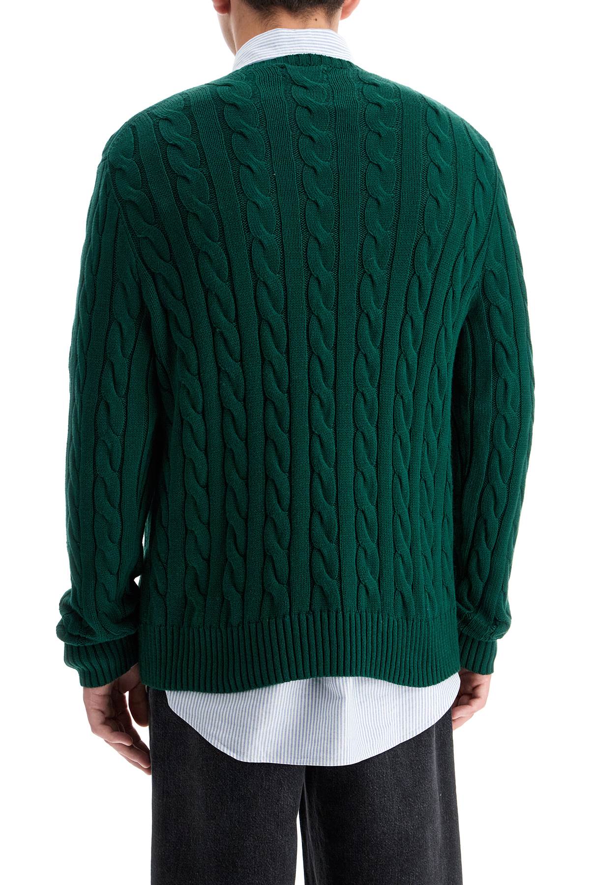 Cotton Cable Knit Pullover Sweater