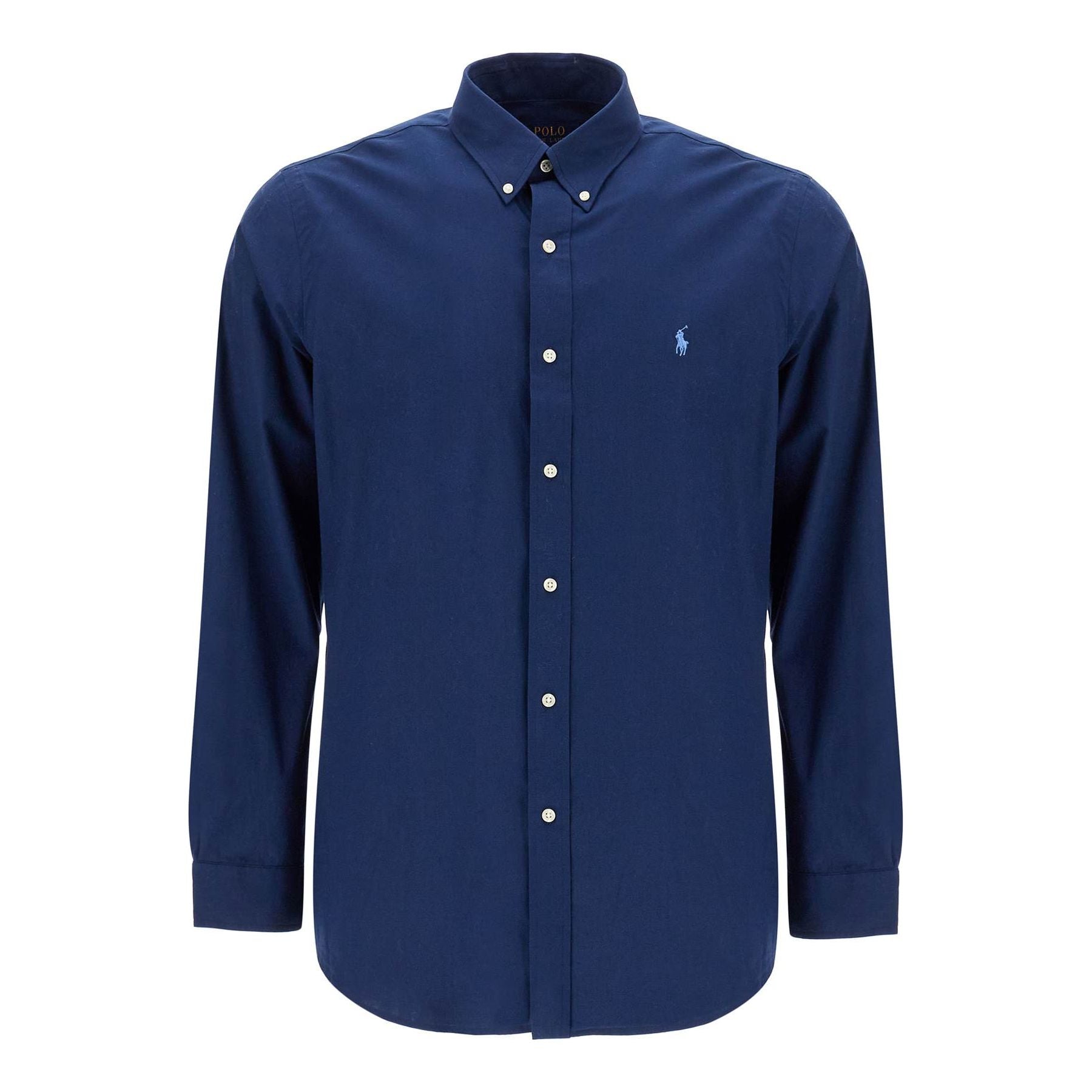 POLO RALPH LAUREN-Custom Fit Cotton Stretch Shirt -JOHN JULIA.