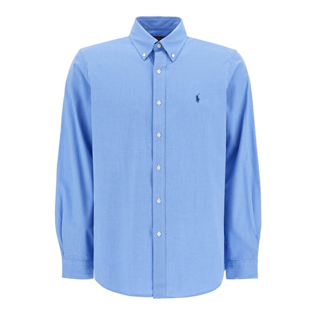 POLO RALPH LAUREN-Custom Fit Cotton Stretch Shirt -JOHN JULIA.