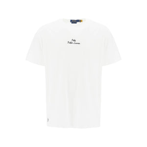 POLO RALPH LAUREN-Embroidered Signature T Shirt -JOHN JULIA.