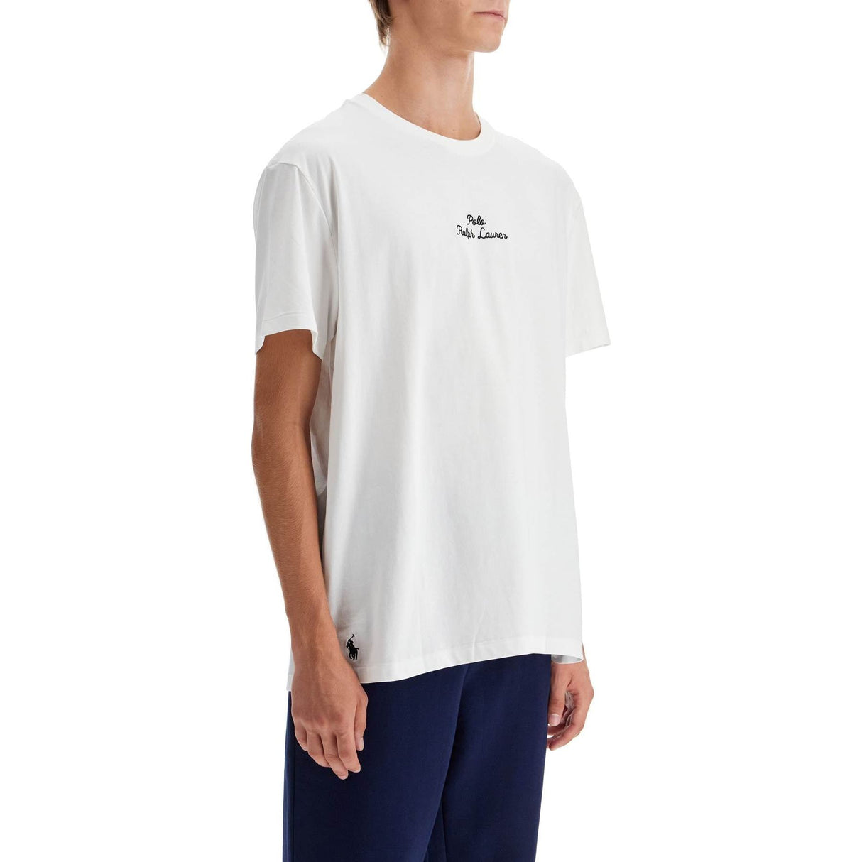 POLO RALPH LAUREN-Embroidered Signature T Shirt -JOHN JULIA.