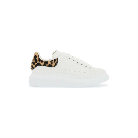 Oversized Leopard Calf Hair Sneakers.