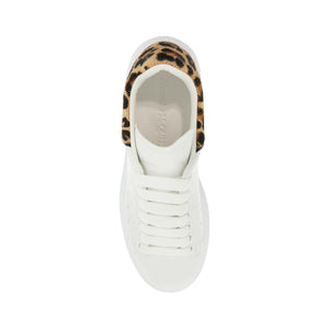 Oversized Leopard Calf Hair Sneakers.