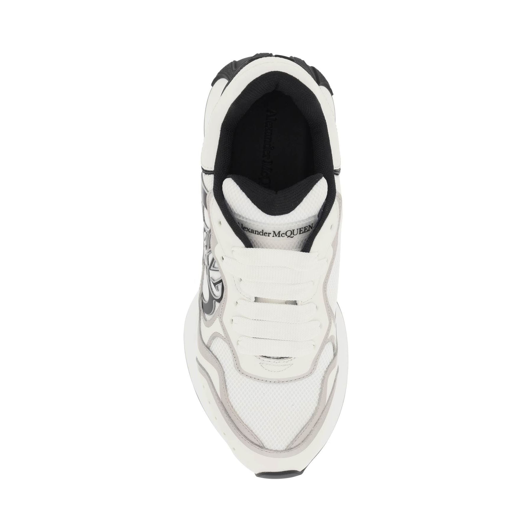 Mesh and Leather Sprint Runner Sneakers