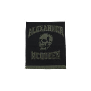 Varsity Logo Wool Jacquard Scarf