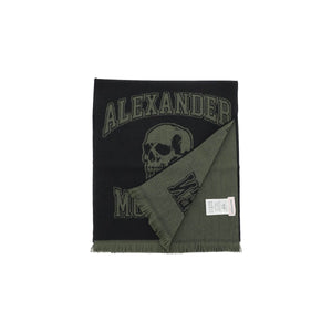 Varsity Logo Wool Jacquard Scarf