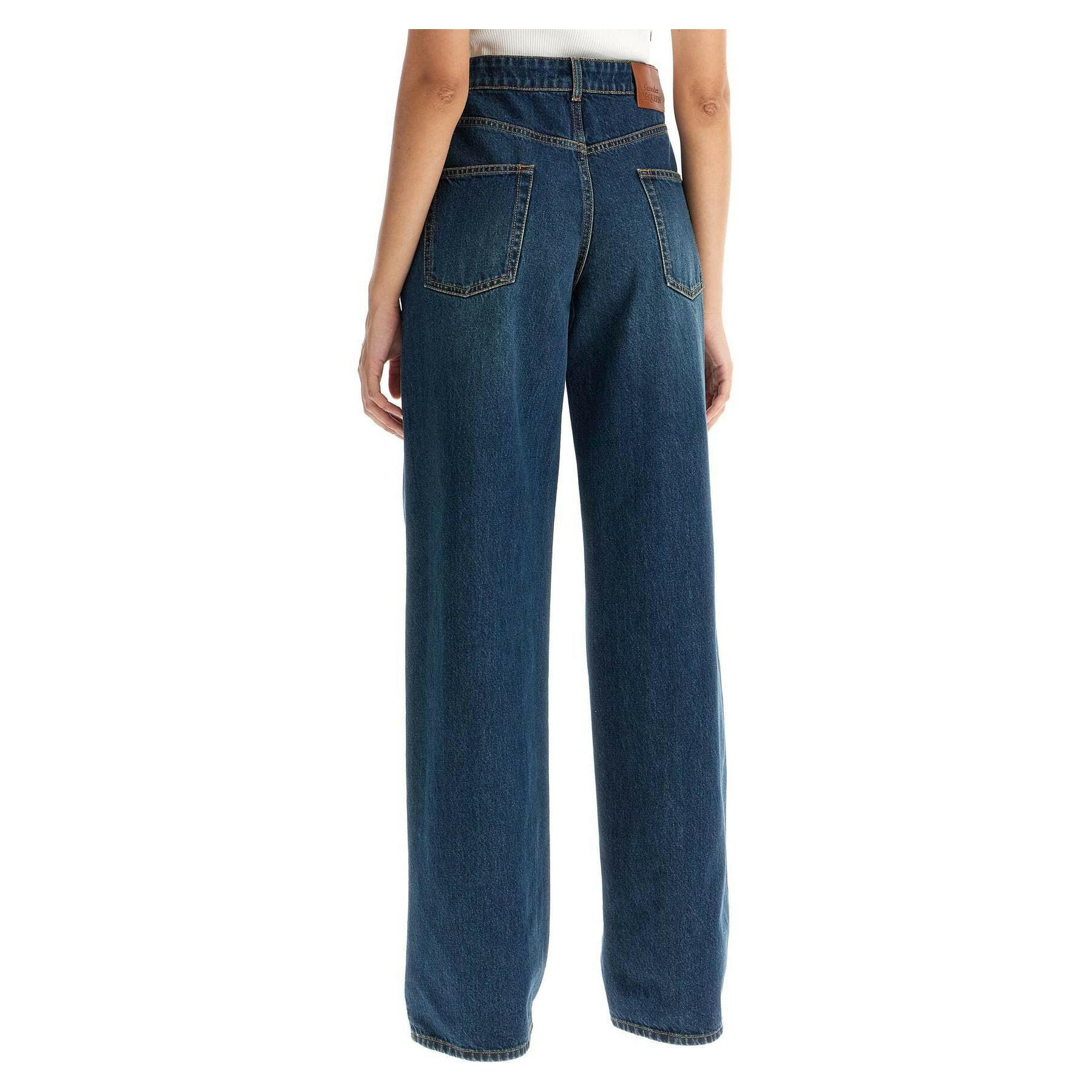 Waisted Wide Leg Jeans.