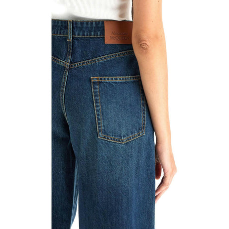 Waisted Wide Leg Jeans.