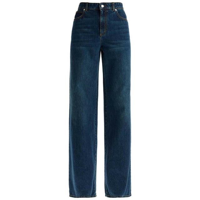 Waisted Wide Leg Jeans.