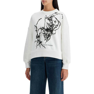 Blossom Skull Cotton Sweatshirt.