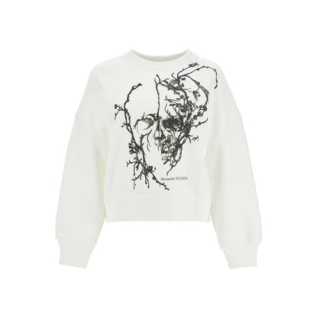 Blossom Skull Cotton Sweatshirt.